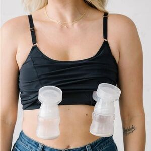 Davin & Adley Amelia Pumping and Nursing Crop Cami (Lace back)